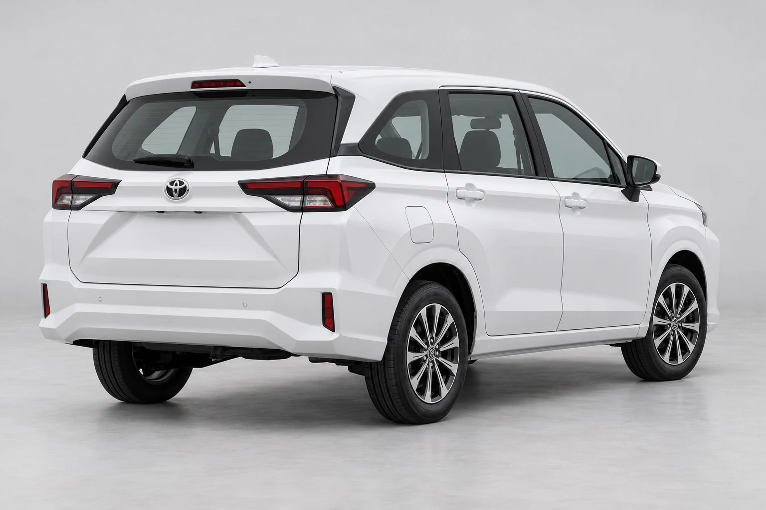 Illustration of All New Avanza from a rear three-quarter angle