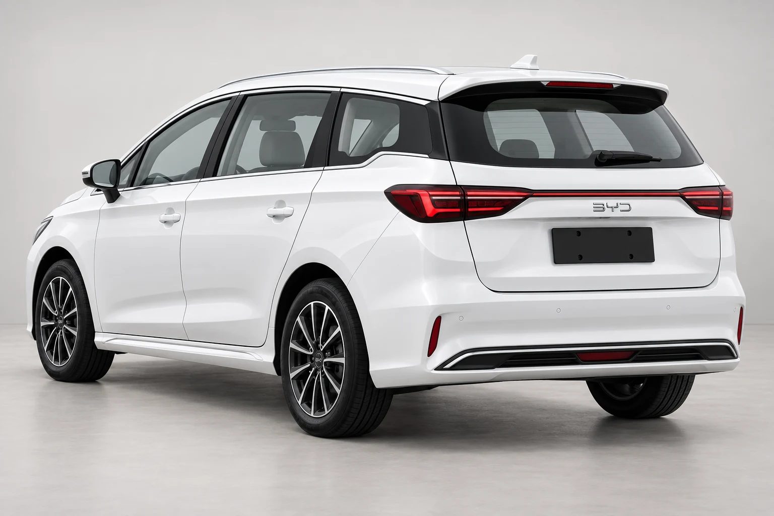 Illustration of BYD M6 from a rear three-quarter angle